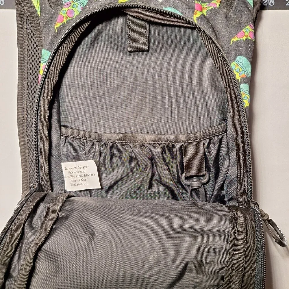 Vibedration Hydration Backpack w/o bladder - Pizza - Used